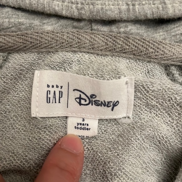 Gap Disney Minnie Mouse Bow Hooded Zipper Sweatshirt 3T - Picture 3 of 7